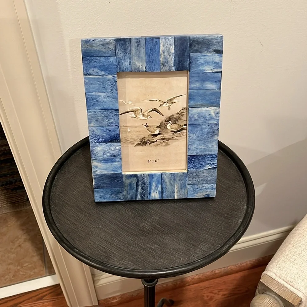 Creative Co-Op Blue Wood & Bone 4